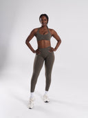 Pump High Rise Legging - Khaki - Unmatched Supply-Women's Seamless Legging