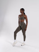 Pump High Rise Legging - Khaki - Unmatched Supply-Women's Seamless Legging