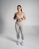 Pump High Rise Legging - LT Heather - Unmatched Supply-Women's Seamless Legging