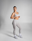 Pump High Rise Legging - LT Heather - Unmatched Supply-Women's Seamless Legging