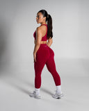 Pump High Rise Legging - Strawberry Jam - Unmatched Supply-Women's Seamless Legging