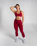 Pump High Rise Legging - Strawberry Jam - Unmatched Supply-Women's Seamless Legging