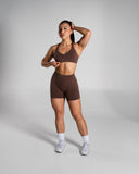 Pump High Rise Short - Cedar - Unmatched Supply-Women's Seamless Short