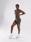 Pump High Rise Short - Khaki - Unmatched Supply-Women's Seamless Short