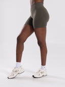 Pump High Rise Short - Khaki - Unmatched Supply-Women's Seamless Short