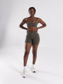 Pump High Rise Short - Khaki - Unmatched Supply-Women's Seamless Short