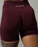 Pump High Rise Short - Merlot - Unmatched Supply-Women's Seamless Short