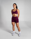 Pump High Rise Short - Mulberry - Unmatched Supply-Women's Seamless Short