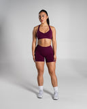 Pump High Rise Short - Mulberry - Unmatched Supply-Women's Seamless Short