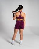 Pump High Rise Short - Mulberry - Unmatched Supply-Women's Seamless Short