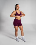 Pump High Rise Short - Mulberry - Unmatched Supply-Women's Seamless Short
