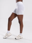 Pump High Rise Short - White - Unmatched Supply-Women's Seamless Short