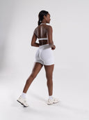 Pump High Rise Short - White - Unmatched Supply-Women's Seamless Short