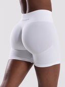 Pump High Rise Short - White - Unmatched Supply-Women's Seamless Short
