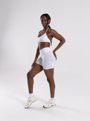 Pump High Rise Short - White - Unmatched Supply-Women's Seamless Short