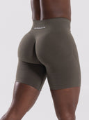 Pump Mid Rise Biker Short - Khaki - Unmatched Supply-Women's Seamless Short