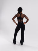 Pump Mid Rise Flared Pant - Black - Unmatched Supply-Women's Seamless Flared Pant