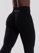 Pump Mid Rise Flared Pant - Black - Unmatched Supply-Women's Seamless Flared Pant