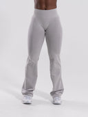 Pump Mid Rise Flared Pant - LT Heather - Unmatched Supply-Women's Seamless Flared Pant