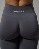 Pump Mid Rise Flared Pant - Thunderstorm - Unmatched Supply-Women’s Seamless Flared Pant