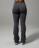 Pump Mid Rise Flared Pant - Thunderstorm - Unmatched Supply-Women’s Seamless Flared Pant