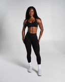 Pump Mid Rise Legging - Black - Unmatched Supply-Women's Seamless Legging