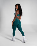 Pump Mid Rise Legging - Dark Teal - Unmatched Supply-Women's Seamless Legging