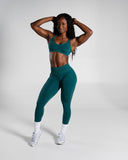 Pump Mid Rise Legging - Dark Teal - Unmatched Supply-Women's Seamless Legging
