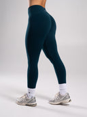 Pump Mid Rise Legging - Deep Sea - Unmatched Supply-Women's Seamless Legging
