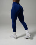 Pump Mid Rise Legging - Indigo - Unmatched Supply-Women's Seamless Legging