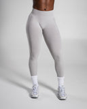 Pump Mid Rise Legging - LT Heather - Unmatched Supply-Women's Seamless Legging