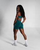 Pump Mid Rise Short - Dark Teal - Unmatched Supply-Women's Seamless Short