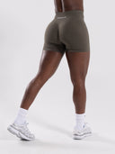 Pump Mid Rise Short - Khaki - Unmatched Supply-Women's Seamless Short
