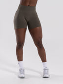 Pump Mid Rise Short - Khaki - Unmatched Supply-Women's Seamless Short
