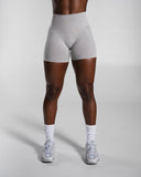 Pump Mid Rise Short - LT Heather - Unmatched Supply-Women's Seamless Short