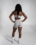 Pump Mid Rise Short - LT Heather - Unmatched Supply-Women's Seamless Short