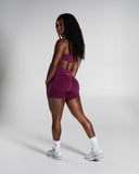 Pump Mid Rise Short - Mulberry - Unmatched Supply-Women's Seamless Short