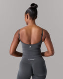 Push Tank - Graphite - Unmatched Supply-Women's 2 in 1 Seamless Tank