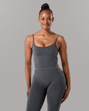 Push Tank - Graphite - Unmatched Supply-Women's 2 in 1 Seamless Tank