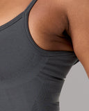 Push Tank - Graphite - Unmatched Supply-Women's 2 in 1 Seamless Tank
