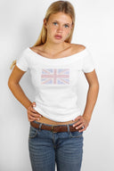 Rhinestone UK flag T-shirt - Unmatched Supply-SUBDUED
