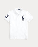 Big Pony Mesh Polo Shirt - All Fits White
