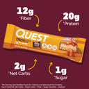 Salted Caramel Stacks Bars - Unmatched Kicks-Quest Protein Bars
