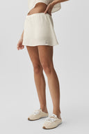 Semi-Sheer Golden Hour Tennis Skirt Ivory - Unmatched Kicks-ALO