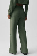Serenity Wide Leg Sweatpant Bamboo Green - Unmatched Supply-ALO