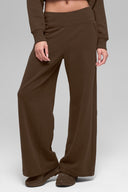 Serenity Wide Leg Sweatpant Espresso - Unmatched Supply-ALO