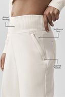Serenity Wide Leg Sweatpant Ivory - Unmatched Supply-ALO