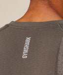 Shadow Seamless Long Sleeve T-Shirt muscle fit Camo Brown - Unmatched Kicks - GYMSHARK