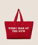 Slogan Tote Red - Unmatched Kicks - Gymshark Accessories