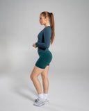 Softcurve LS - Dark Teal - Unmatched Supply-Women's Long Sleeve Tee